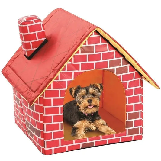 Fun-Brick-House-Indoor-Kennel-Dog-Bed-2