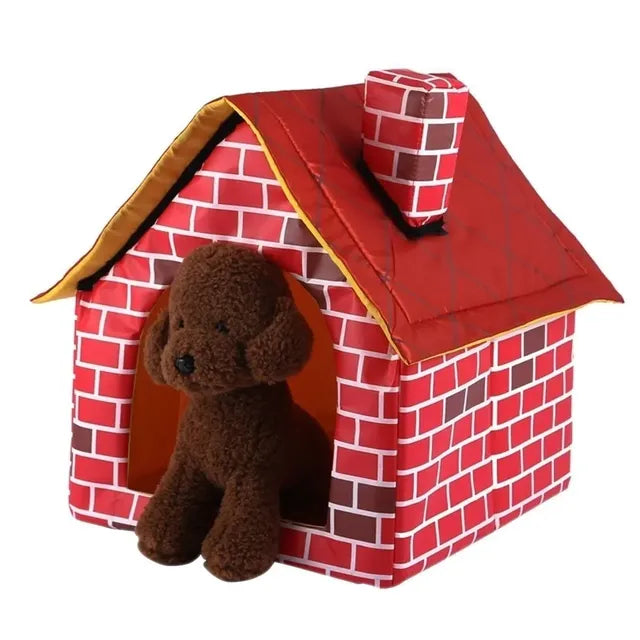 Fun-Brick-House-Indoor-Kennel-Dog-Bed-3