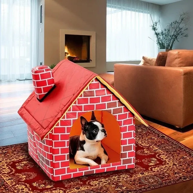 Fun-Brick-House-Indoor-Kennel-Dog-Bed-5