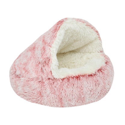 Furry-Plush-Cat-Bed-Nest-Snuggle-Cave-17