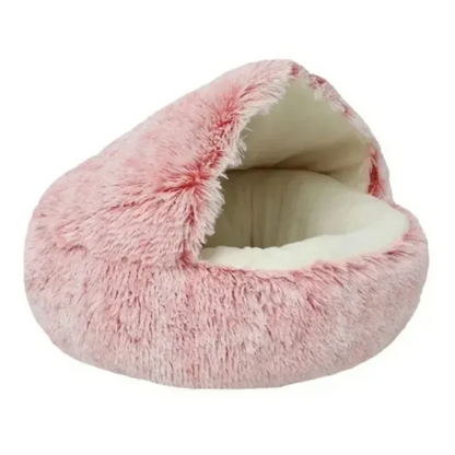 Furry-Plush-Cat-Bed-Nest-Snuggle-Cave-24