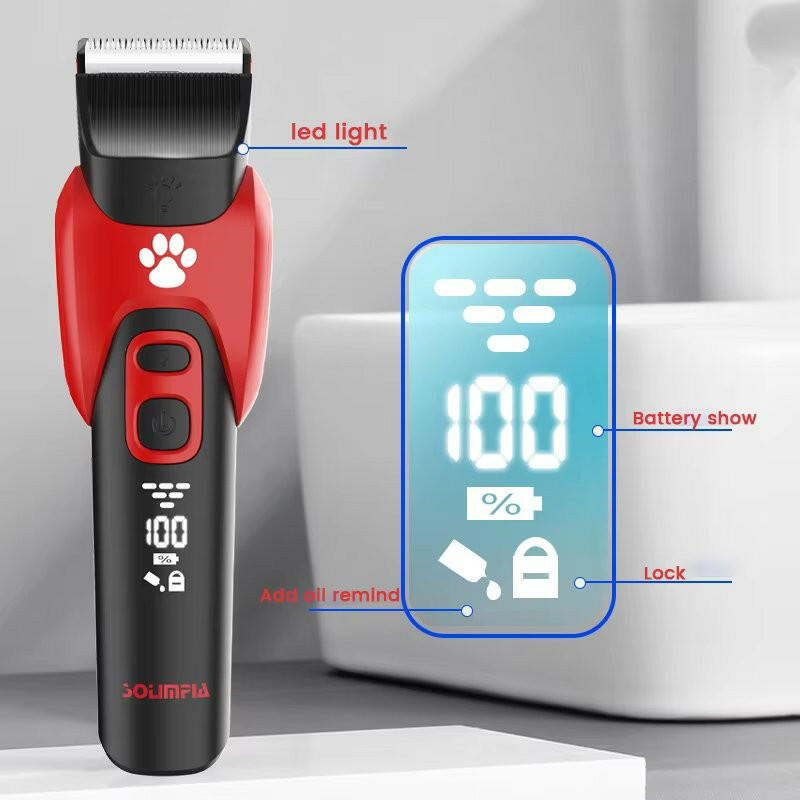 High-Performance Cordless Dog Grooming Clippers with Multiple Comb Attachments 4