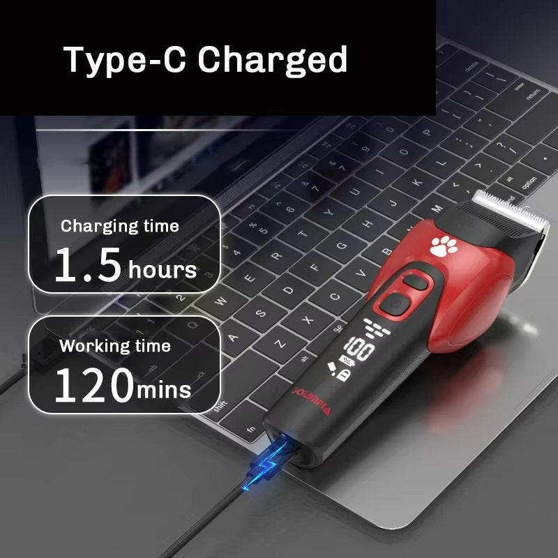 High-Performance Cordless Dog Grooming Clippers with Multiple Comb Attachments 6