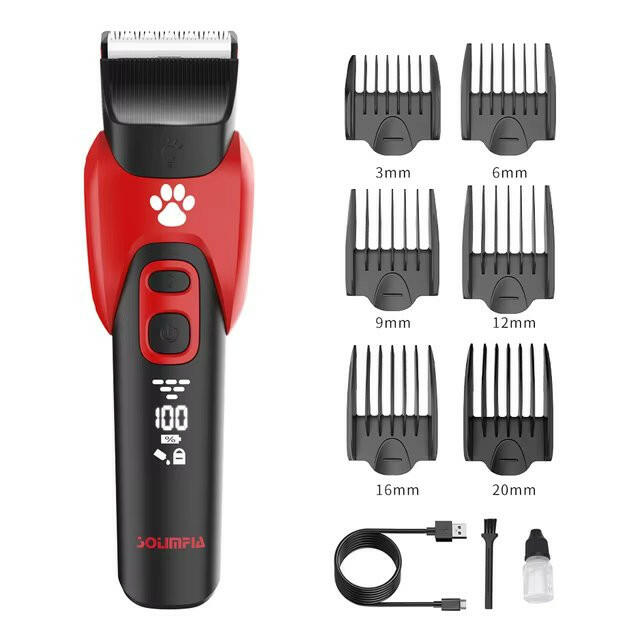High-Performance Cordless Dog Grooming Clippers with Multiple Comb Attachments 7