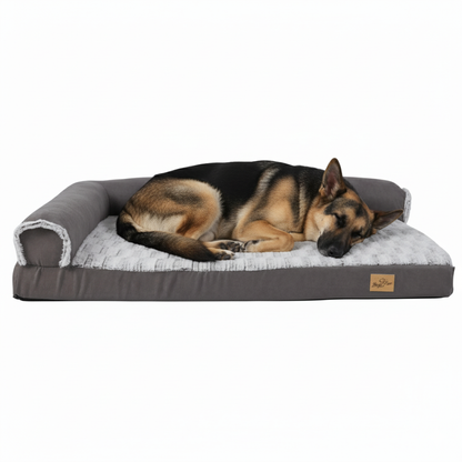 XL Orthopedic Memory Foam Dog Bolster Bed for Large Dogs