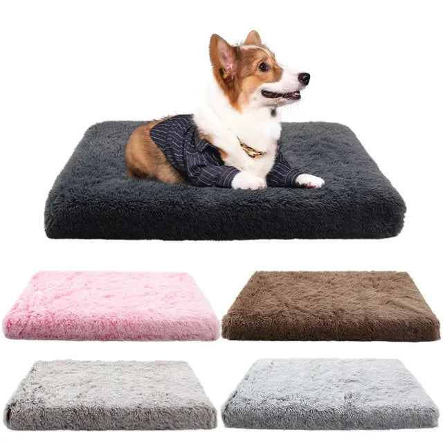 Plush-Calming-Dog-Bed-Cushion-with-Washable-Cover-2