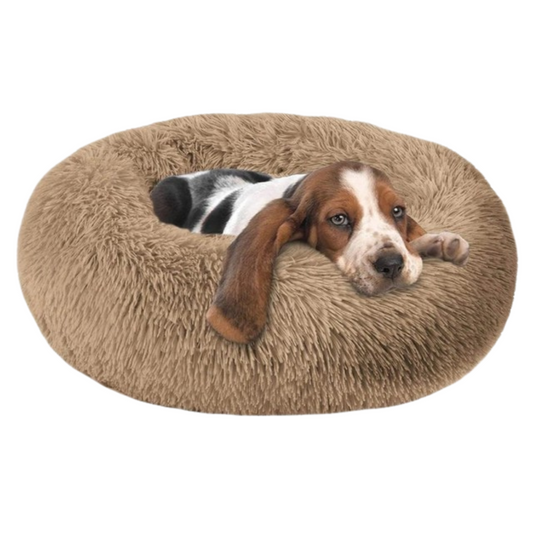 Plush-Donut-Calming-Dog-Bed-with-Washable-Cover-1