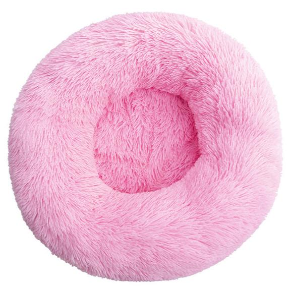 Plush-Donut-Calming-Dog-Bed-with-Washable-Cover-2