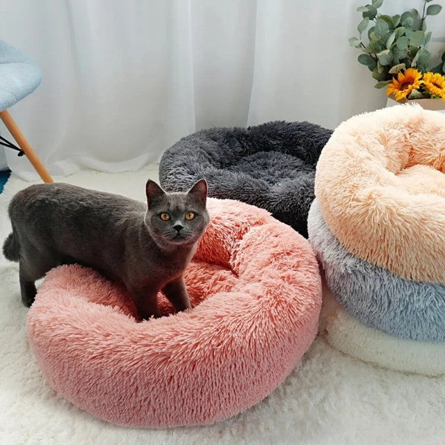Plush-Donut-Calming-Dog-Bed-with-Washable-Cover-8