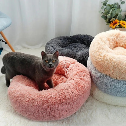 Plush-Donut-Calming-Dog-Bed-with-Washable-Cover-8
