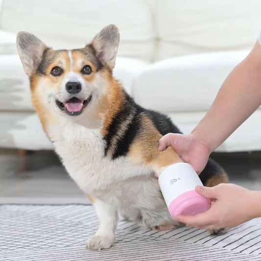 Portable Dog Paw Cleaner with Soft Silicone Bristles for Quick Cleaning 1