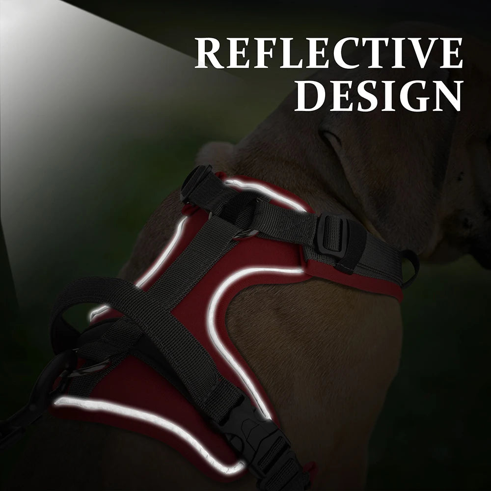 Reflective Dog Harness with Strong Handle for Safety & Comfort 8