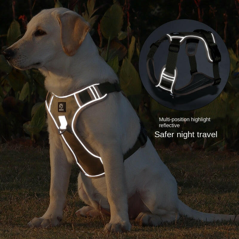 Reflective No-Pull Dog Harness with Handle for Safe & Controlled Walks