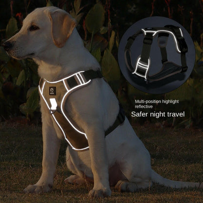 Reflective No-Pull Dog Harness with Handle for Safe & Controlled Walks