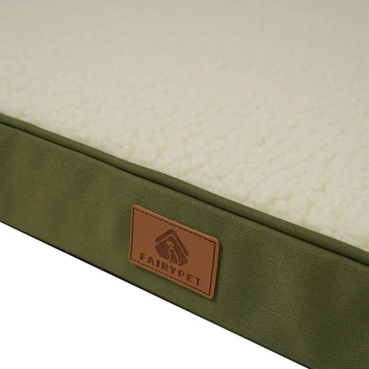 Fleece Dog Mattress with Moisture-Proof Washable Zipped Cover 4