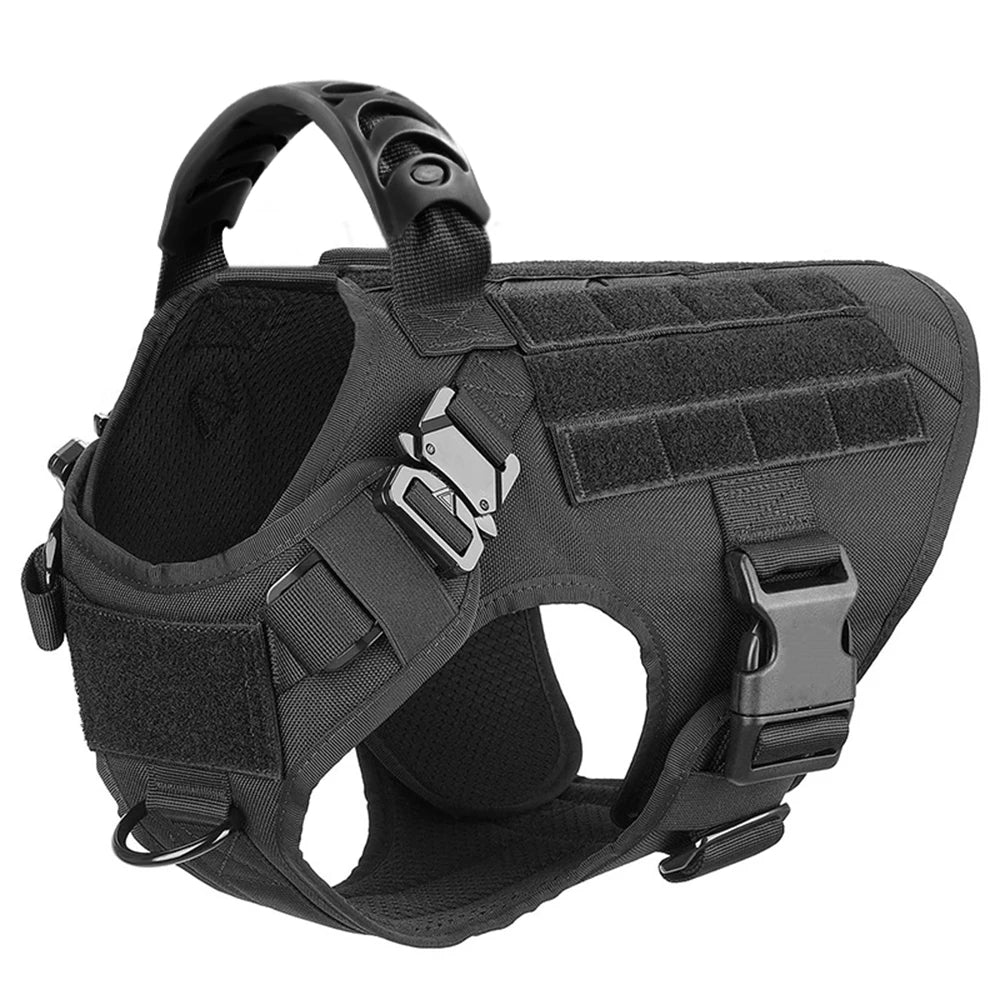 Heavy-Duty Military-Style Dog Harness with Handle for Large Dogs 4