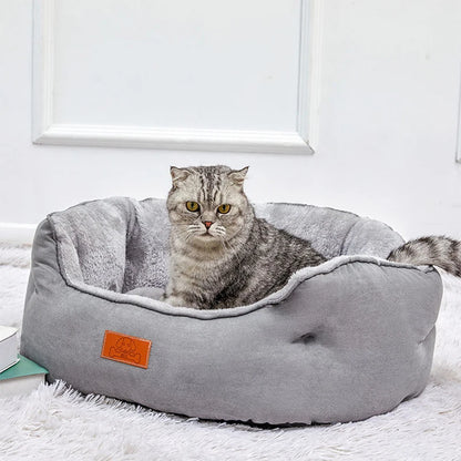 Machine-Washable Fleece Pet Bed for Small Dogs & Cats 2