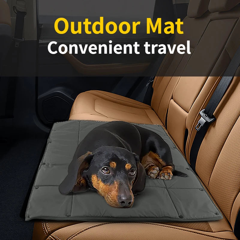 2-In-1 Portable Dog Mat & Travel Basket for Outdoors 4