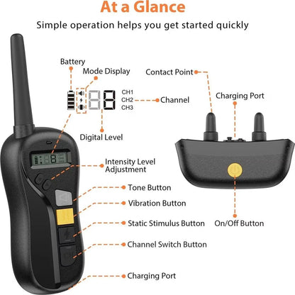 Up to 425m Range Anti-Bark E-Collar & Remote Control 3