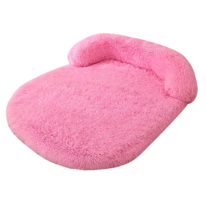Plush Dog Bed with Supportive Bolster for Head & Neck 6