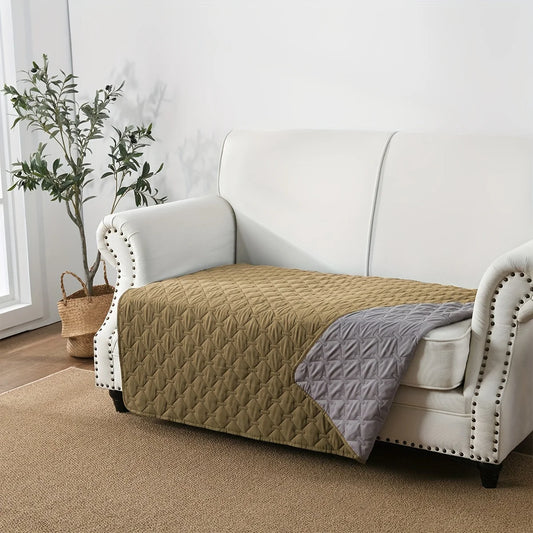 Double-Sided & Water-Resistant Dog Blanket Furniture Protector for Beds & Sofas 2