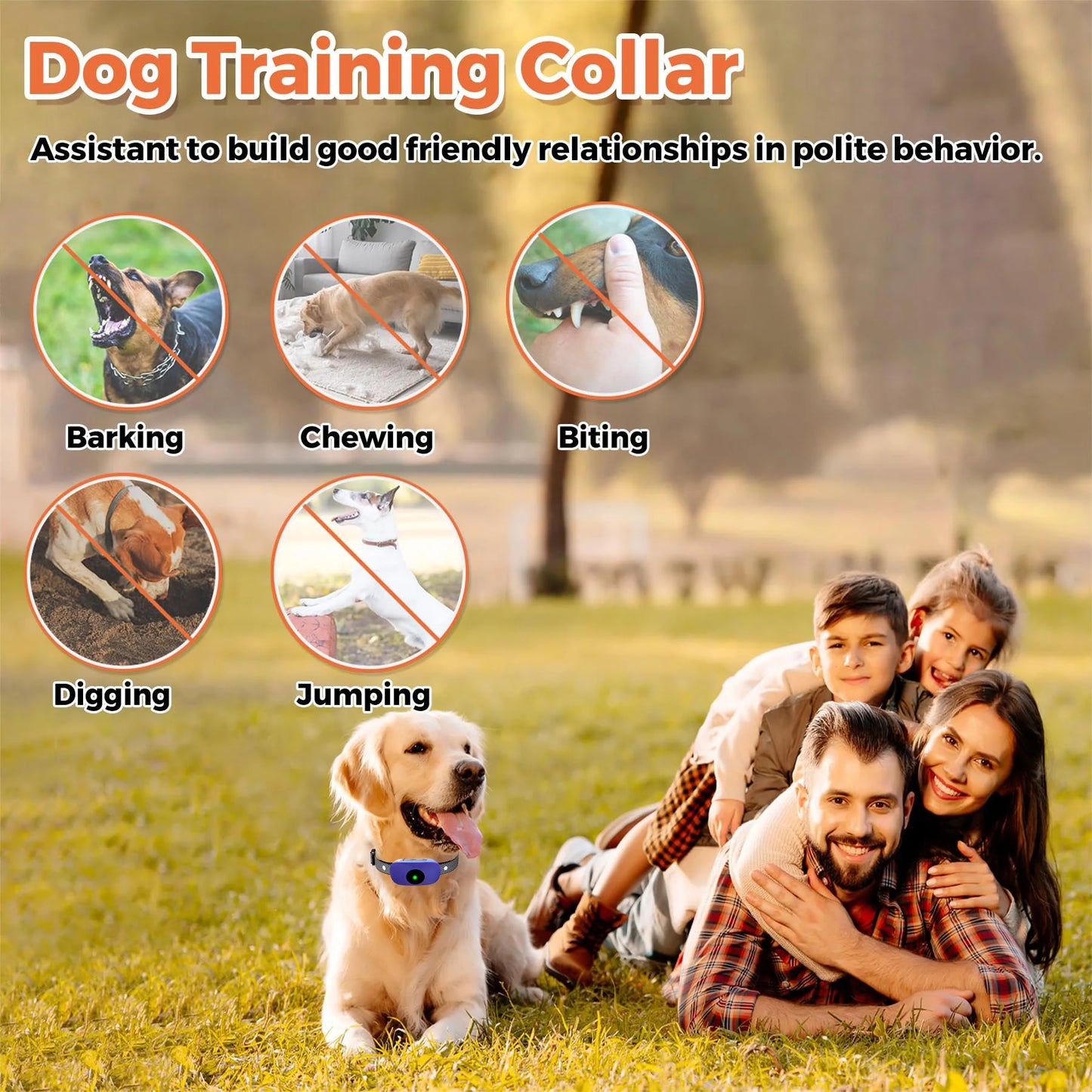500m Waterproof Remote Control Dog Training Collar 6