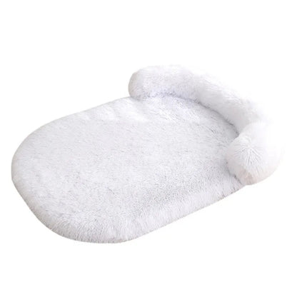 Plush Dog Bed with Supportive Bolster for Head & Neck 11