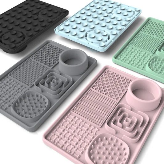 Silicone Dog Lick Mat for Interactive Slow Feeding | Non-Slip Pet Feeding Puzzle with Suction Cups 1