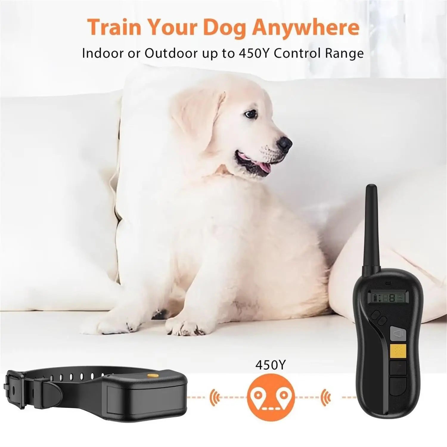 Up to 425m Range Anti-Bark E-Collar & Remote Control 2