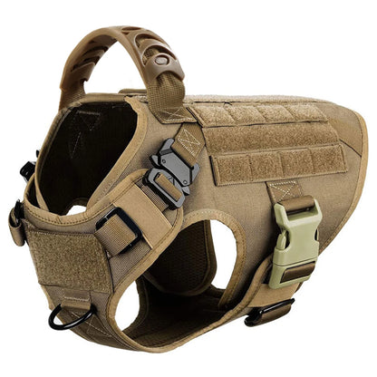 Heavy-Duty Military-Style Dog Harness with Handle for Large Dogs 5