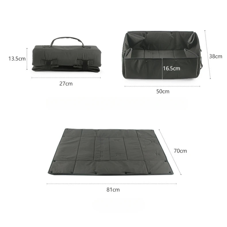 2-In-1 Portable Dog Mat & Travel Basket for Outdoors 9