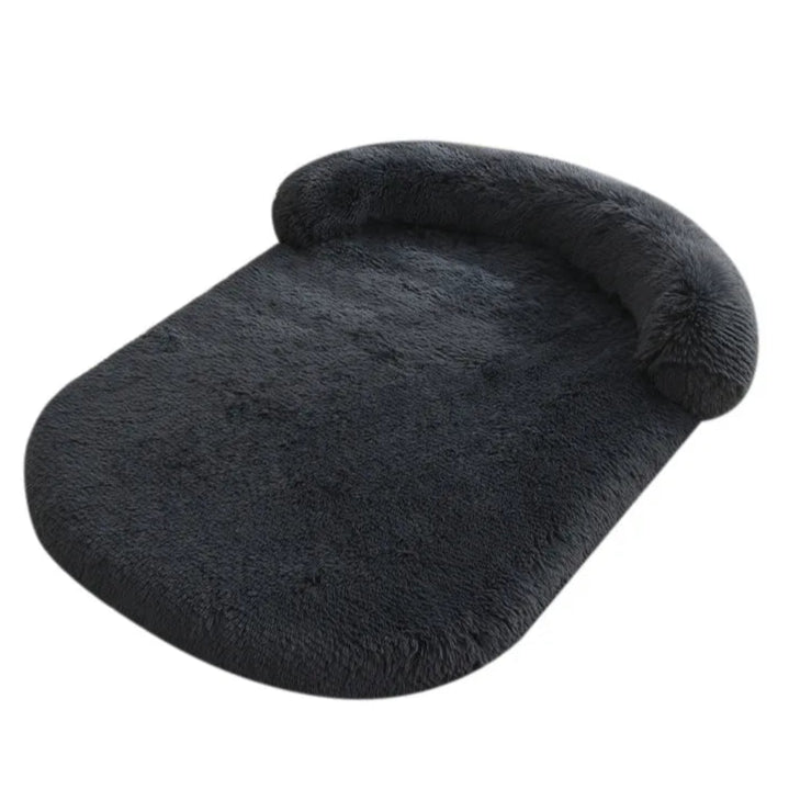 Plush Dog Bed with Supportive Bolster for Head & Neck 3