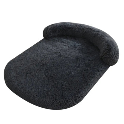 Plush Dog Bed with Supportive Bolster for Head & Neck 3