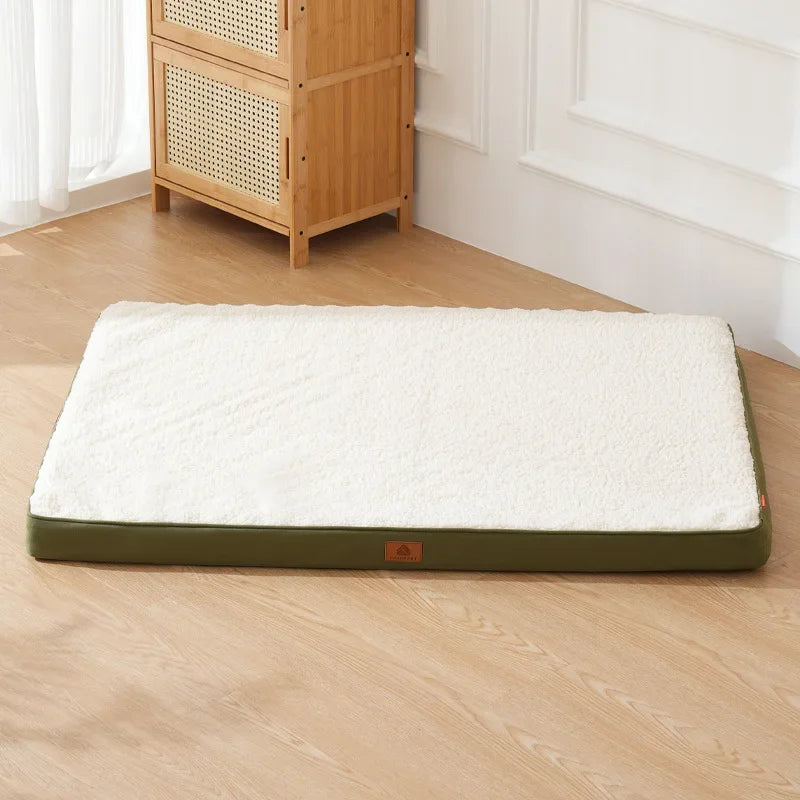 Fleece Dog Mattress with Moisture-Proof Washable Zipped Cover 2