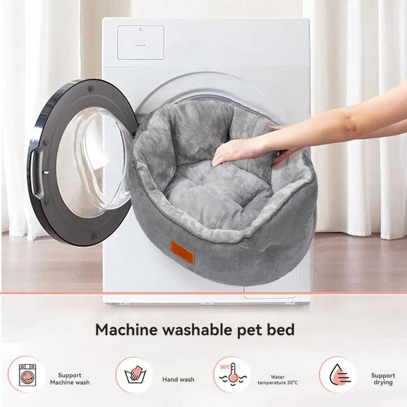 Machine-Washable Fleece Pet Bed for Small Dogs & Cats 5