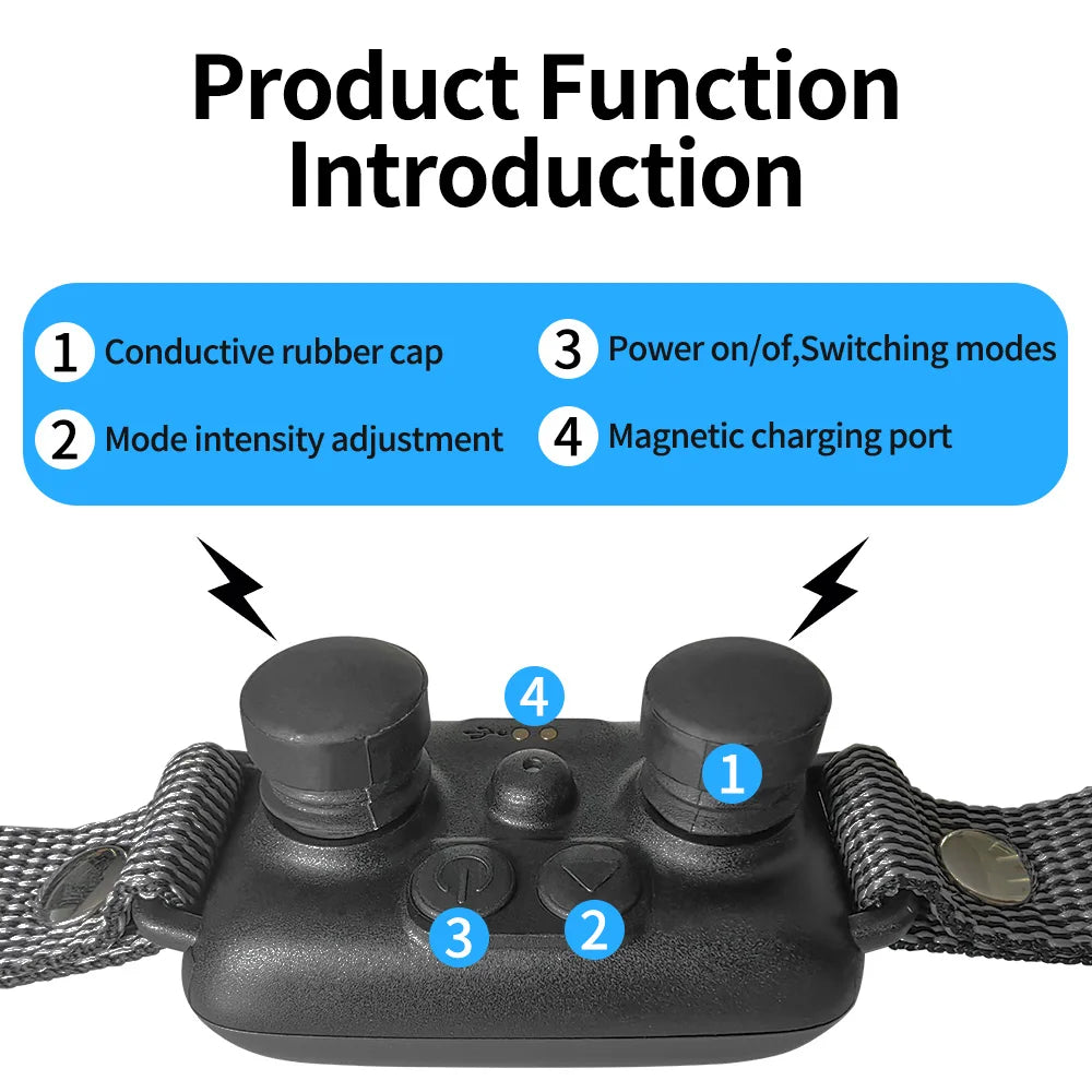 Smart Anti-Bark Dog Training Collar with 4 Safe Modes 3