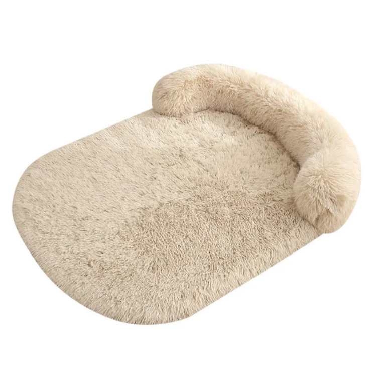 Plush Dog Bed with Supportive Bolster for Head & Neck 8