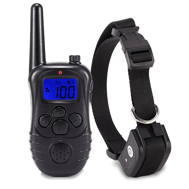Waterproof & Rechargeable 300m Nylon Dog Training Collar with Remote 2