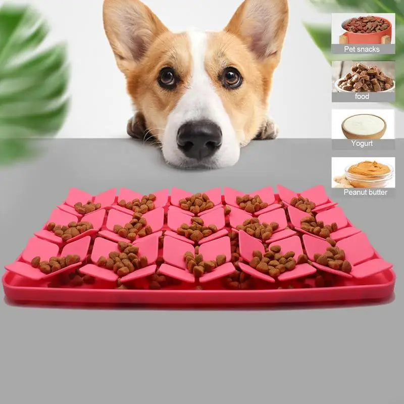 Slow-Feeder Silicone Dog Lick Mat | Dog Snuffle Mat with Suction Cup Base 9