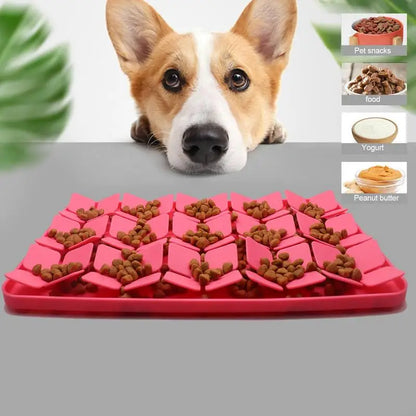 Slow-Feeder Silicone Dog Lick Mat | Dog Snuffle Mat with Suction Cup Base 9