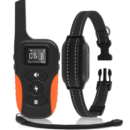 1000m Vibrate, Beep & Shock Dog Training Collar & Remote 1