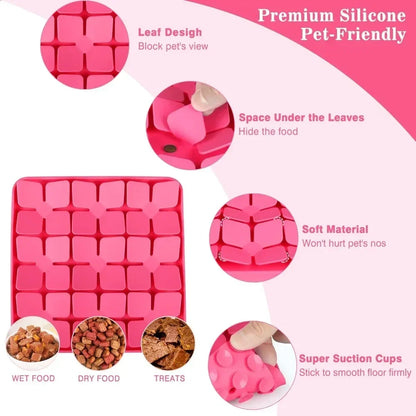 Anti-Choking Silicone Dog Snuffle Mat | Slow-Feeder Dog Lick Mat with Suction Cup Base 8