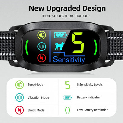 Smart Multi-Functional Dog Training Collar with Adjustable Sensitivity Levels 2