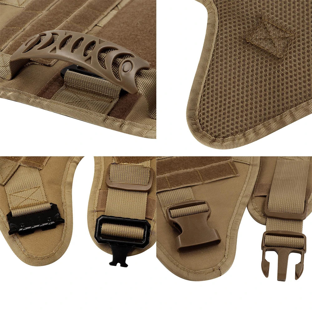 Heavy-Duty Military-Style Dog Harness with Handle for Large Dogs 6