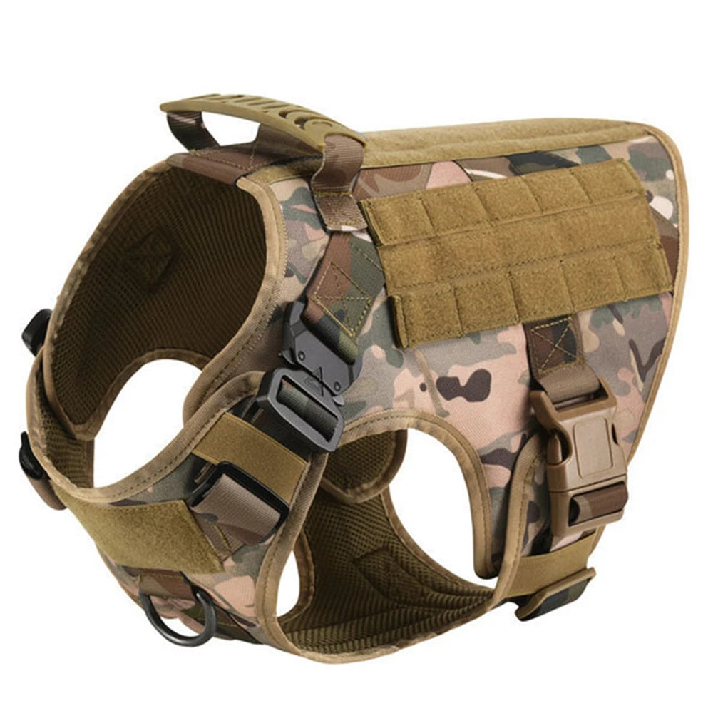 Heavy-Duty Military-Style Dog Harness with Handle for Large Dogs 3