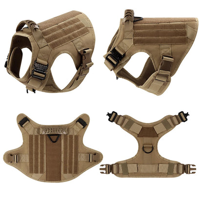 Heavy-Duty Military-Style Dog Harness with Handle for Large Dogs 7