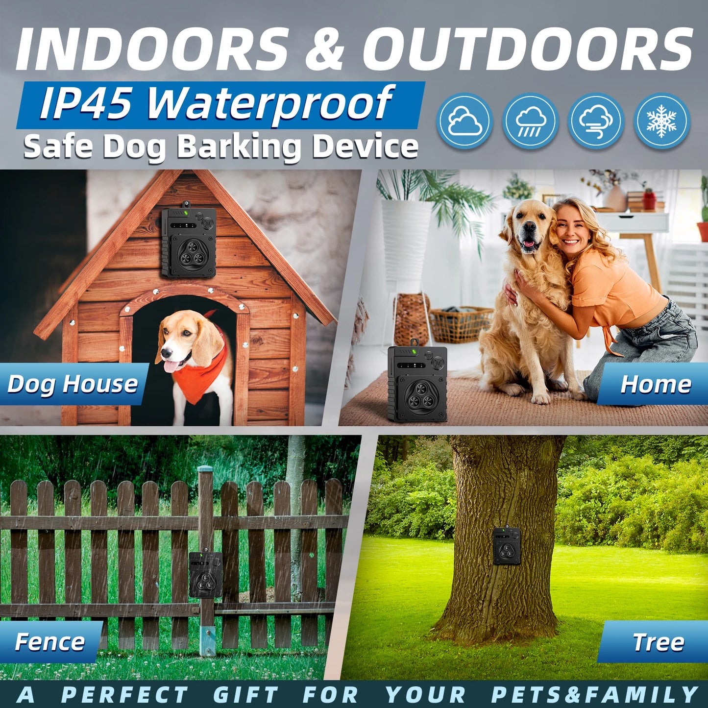 Ultrasonic Dog Bark Deterrent Device for Indoor & Outdoor Use 4