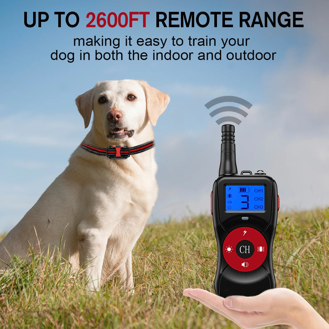800m Nylon Dog Training Collar & Remote Control 9