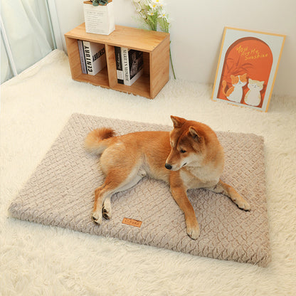 Short-Plush-Dog-Bed-Mat-with-Washable-Zipped-Cover-5