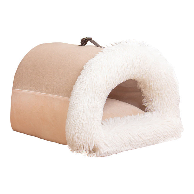 Winter-House-Semi-Enclosed-Pet-Bed-for-Small-Dogs-Cats-4